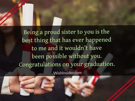 graduation quotes sister